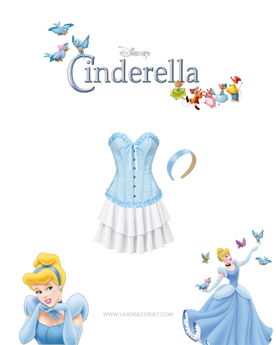 Disfraz princesa cenicienta