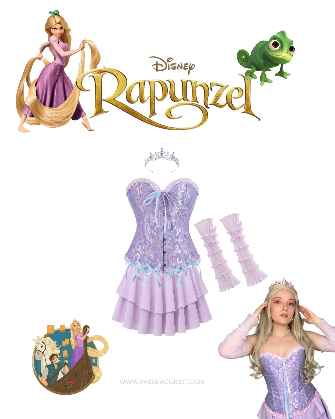 Disfraz princesa Rapunzel
