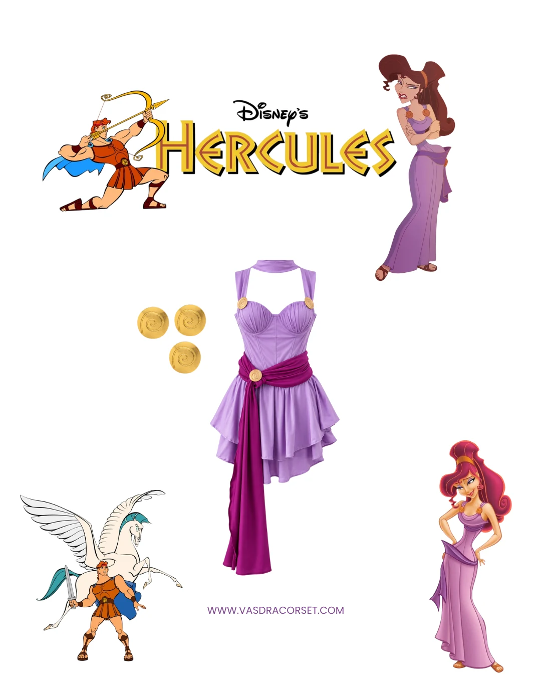 Disfraz Megara de Hercules
